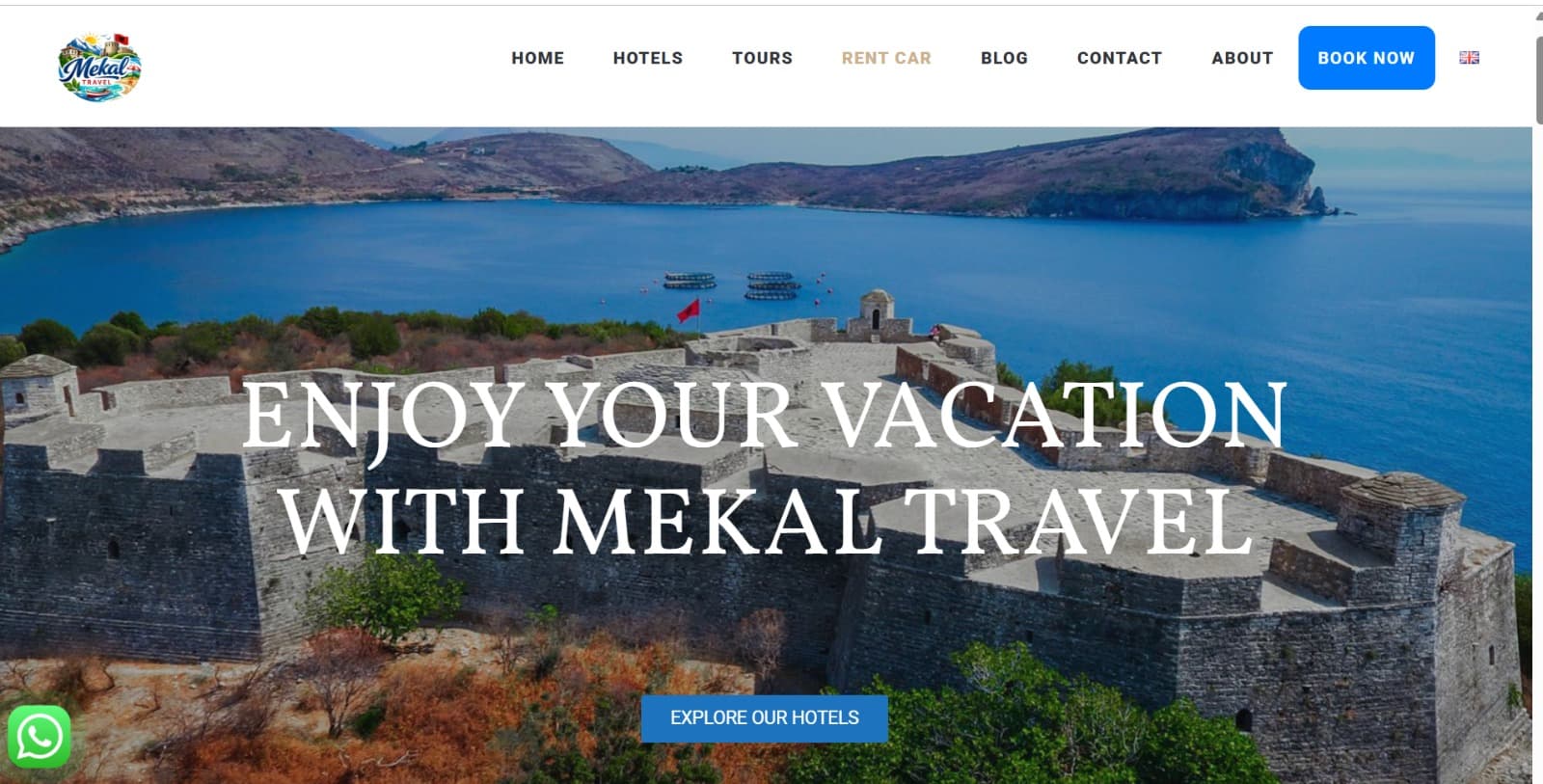 Mekal Travel Agency - Developed a modern and responsive website for Meka